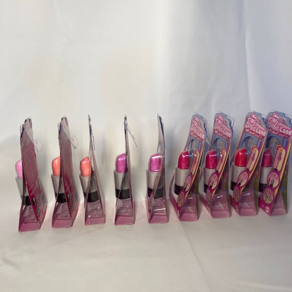 9x Mattel Mini Barbie Land Lipstick Reveal Mini Doll Blind Capsules 5 Colors NIP - Picture 4 of 8